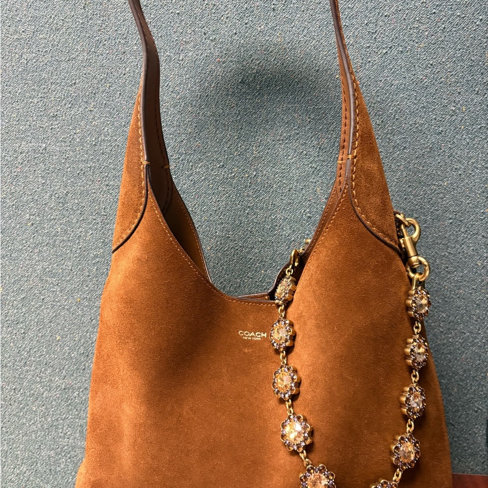 Coach Brooklyn 28 in Warm Suede